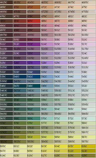 PANTONE International Color Card